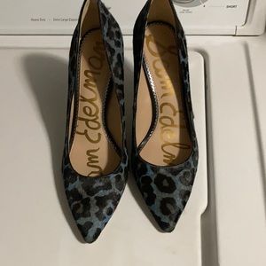 Hazel Blue Leopard Sam Edelman Pumps